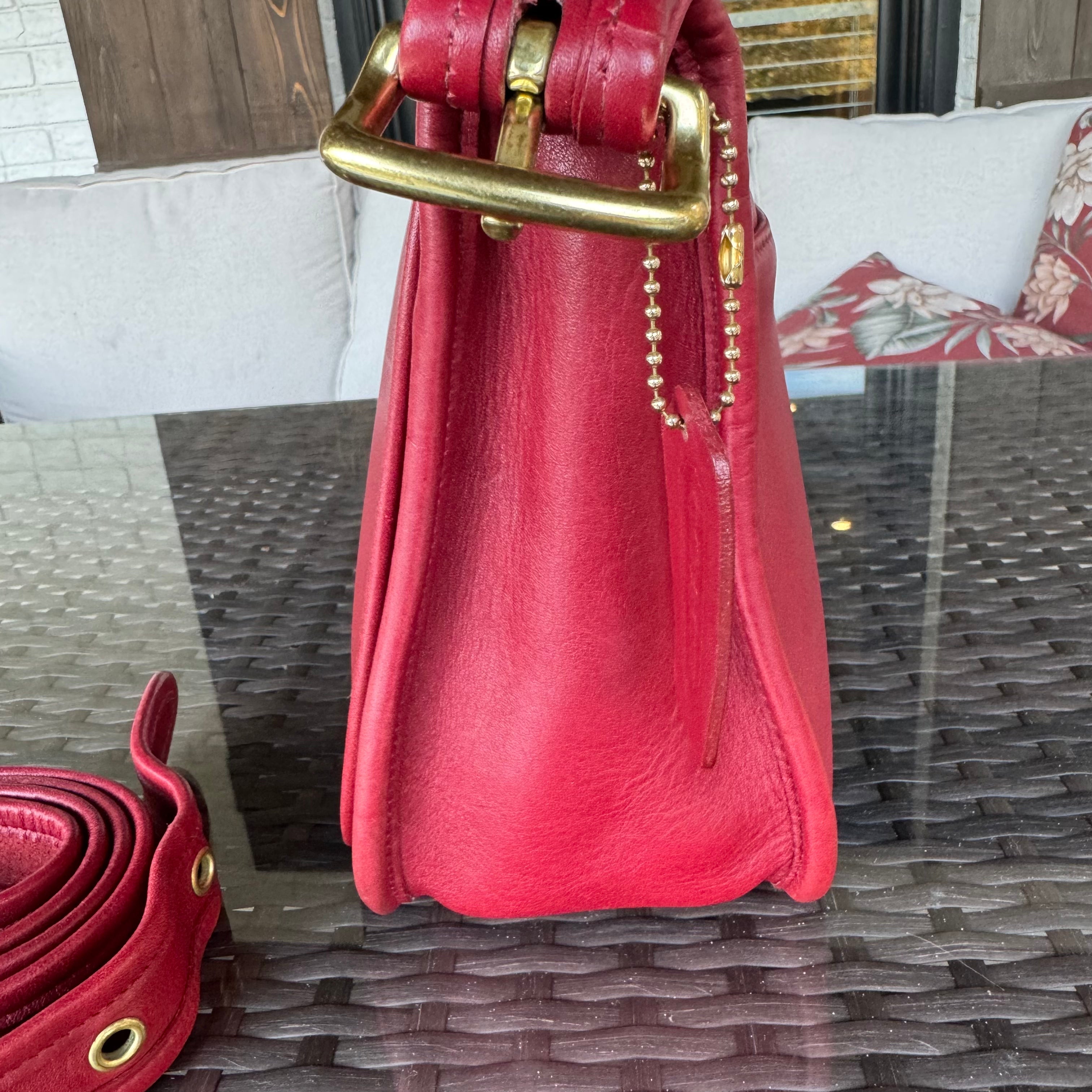 Vintage Coach Red Patricias Legacy 9951