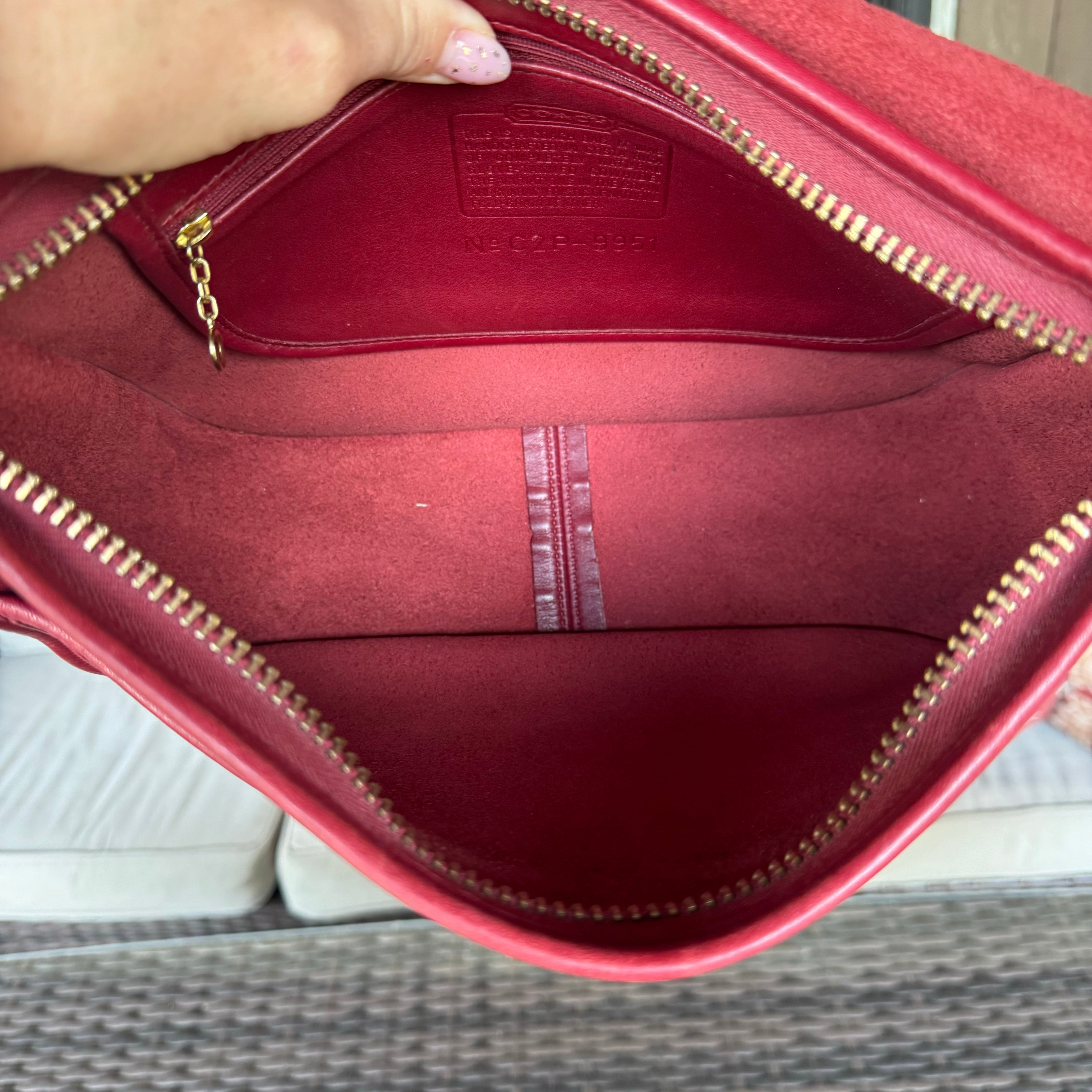 Vintage Coach Red Patricias Legacy 9951