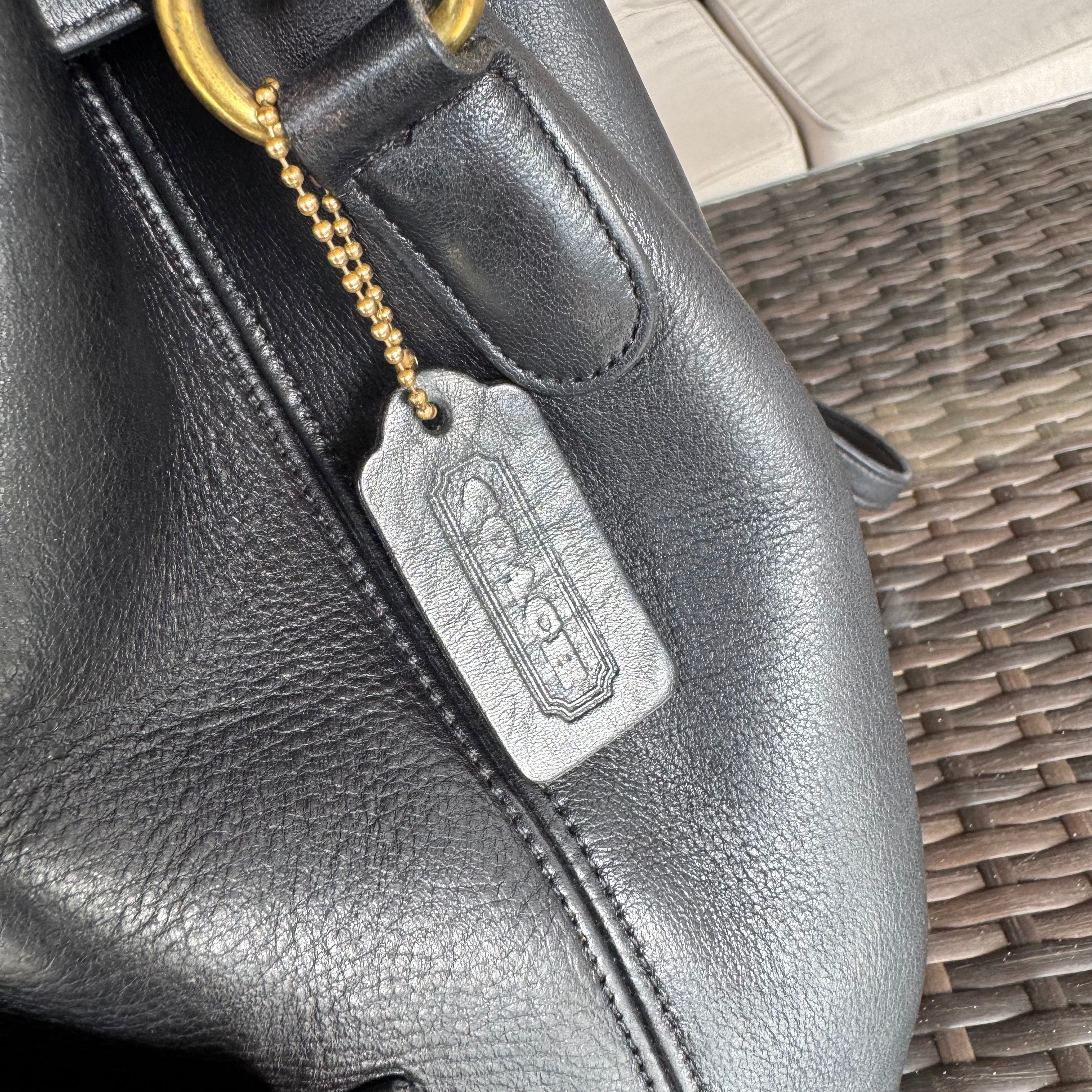 Vintage Coach Black Handle Backpack 9992