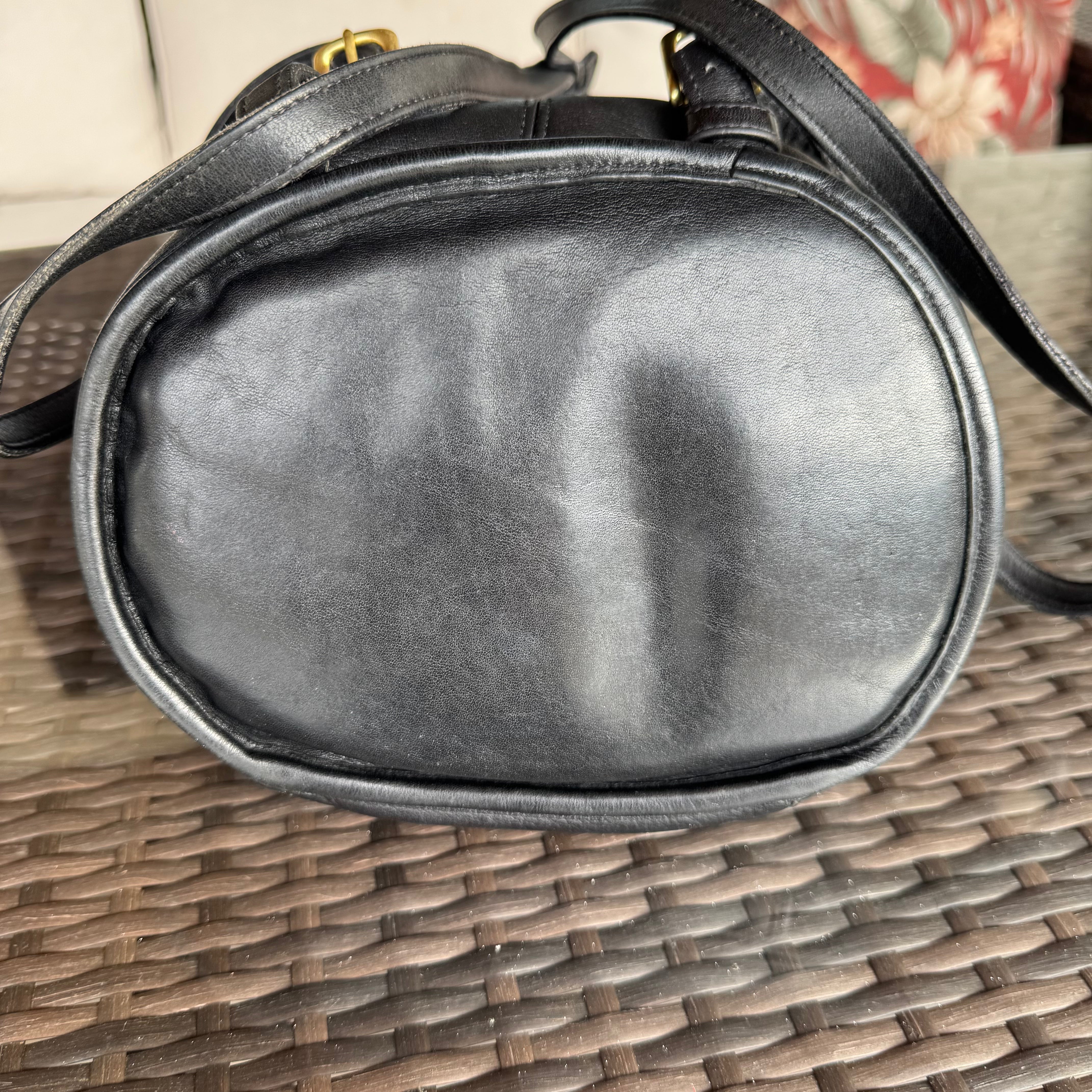 Vintage Coach Black Handle Backpack 9992