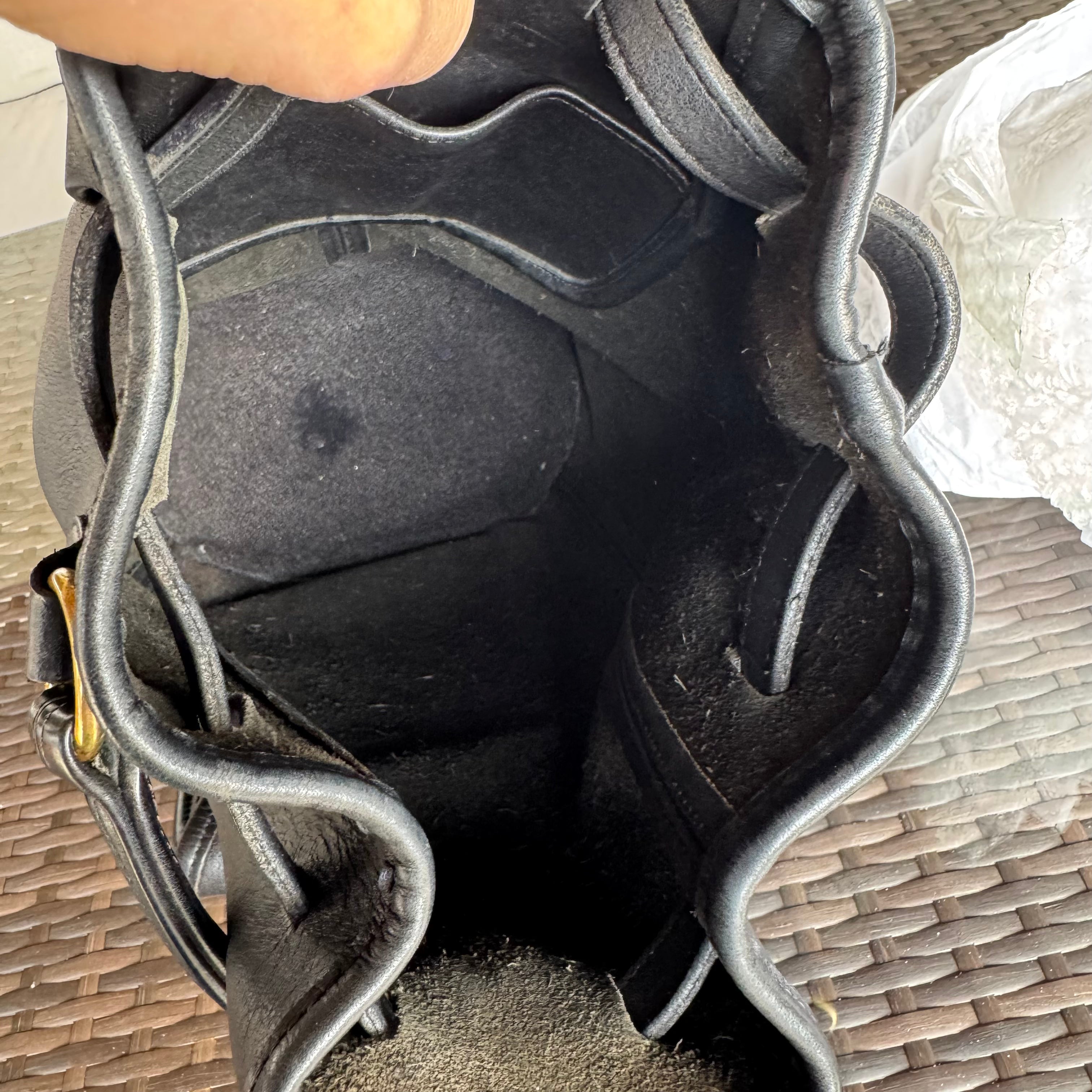 Vintage Coach Black Handle Backpack 9992