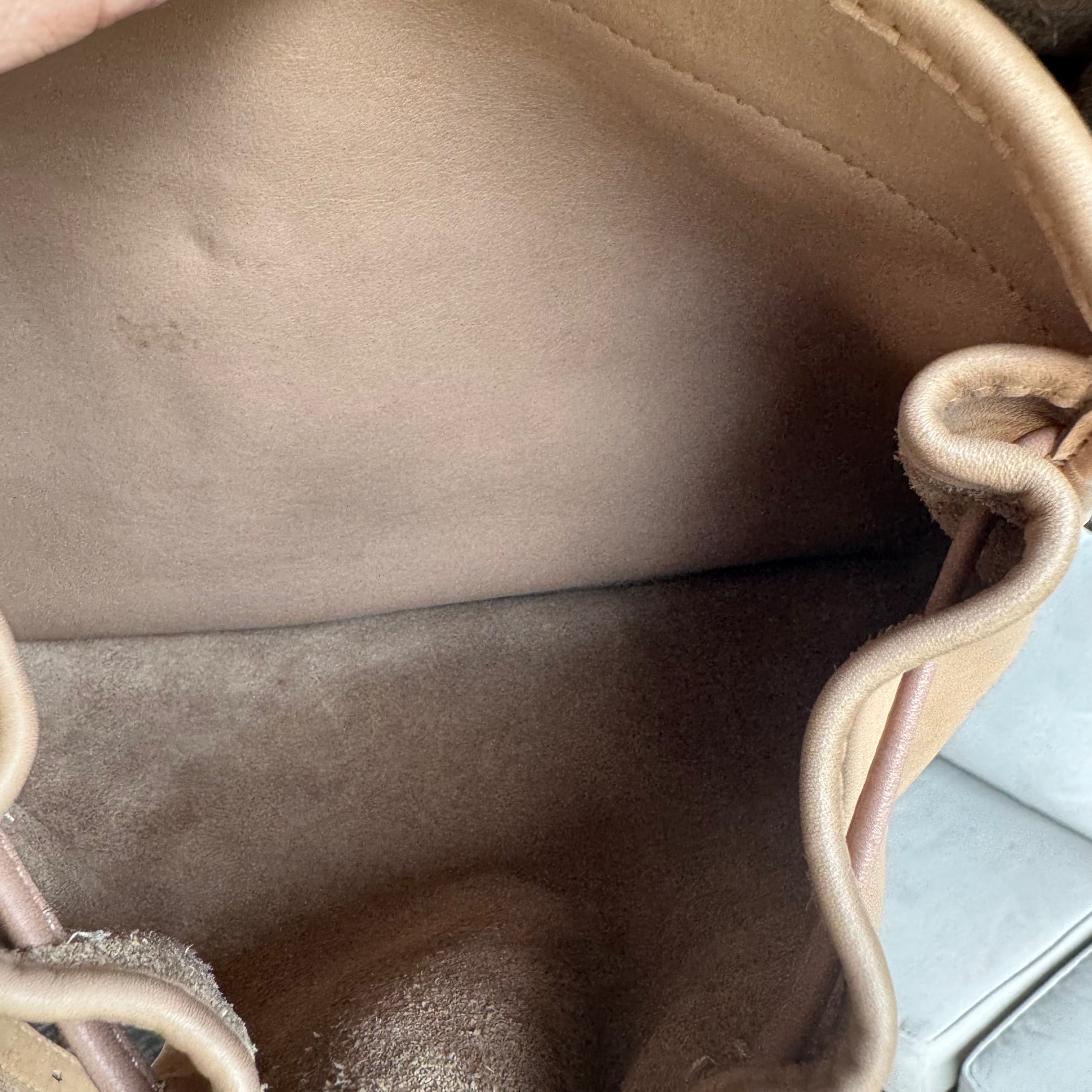 Vintage Coach 4050 Shoulder Bag In Taupe Lightweight Leather