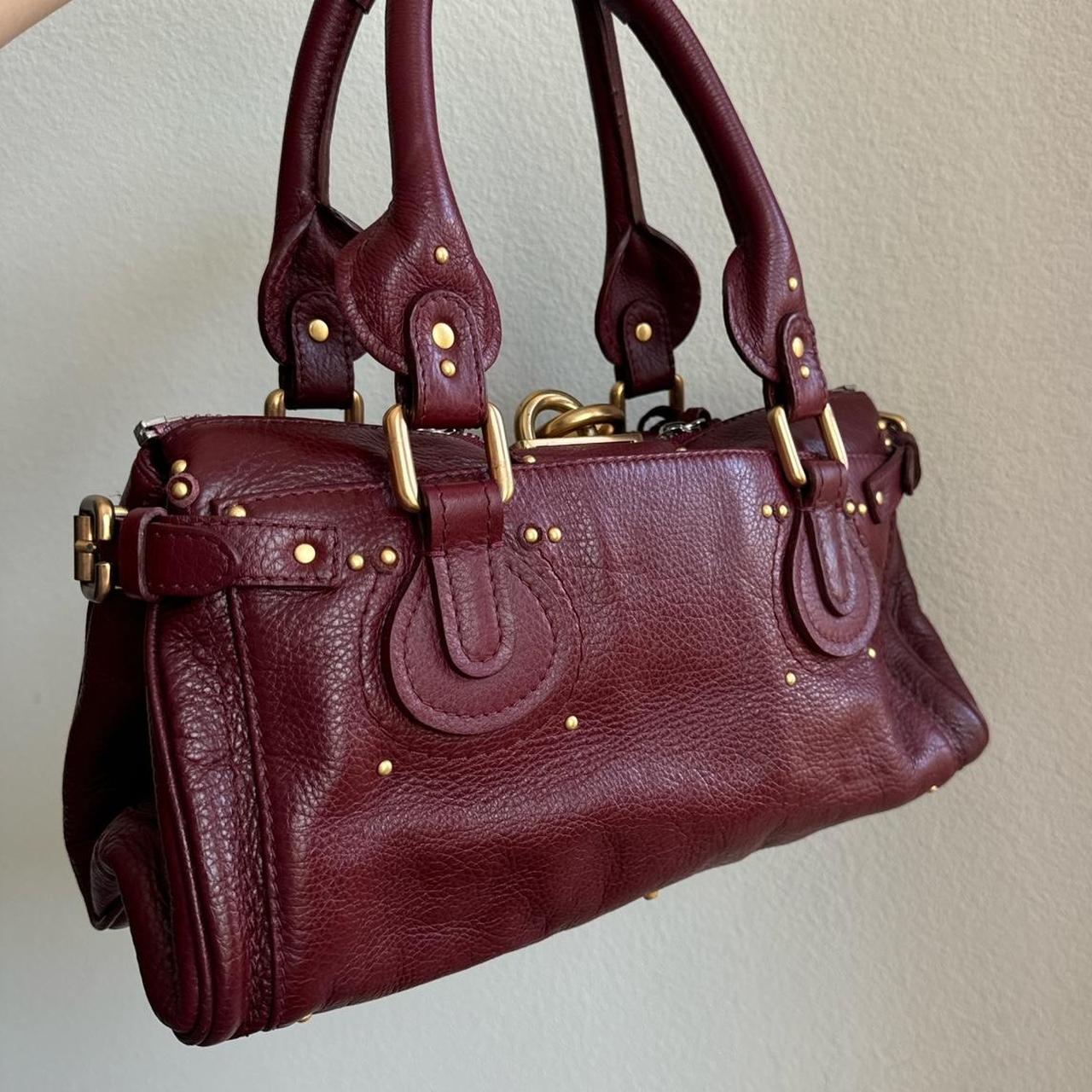 ๐ฅ Authentic Burgundy Chloe paddington leather Preowned ๐ฅ
