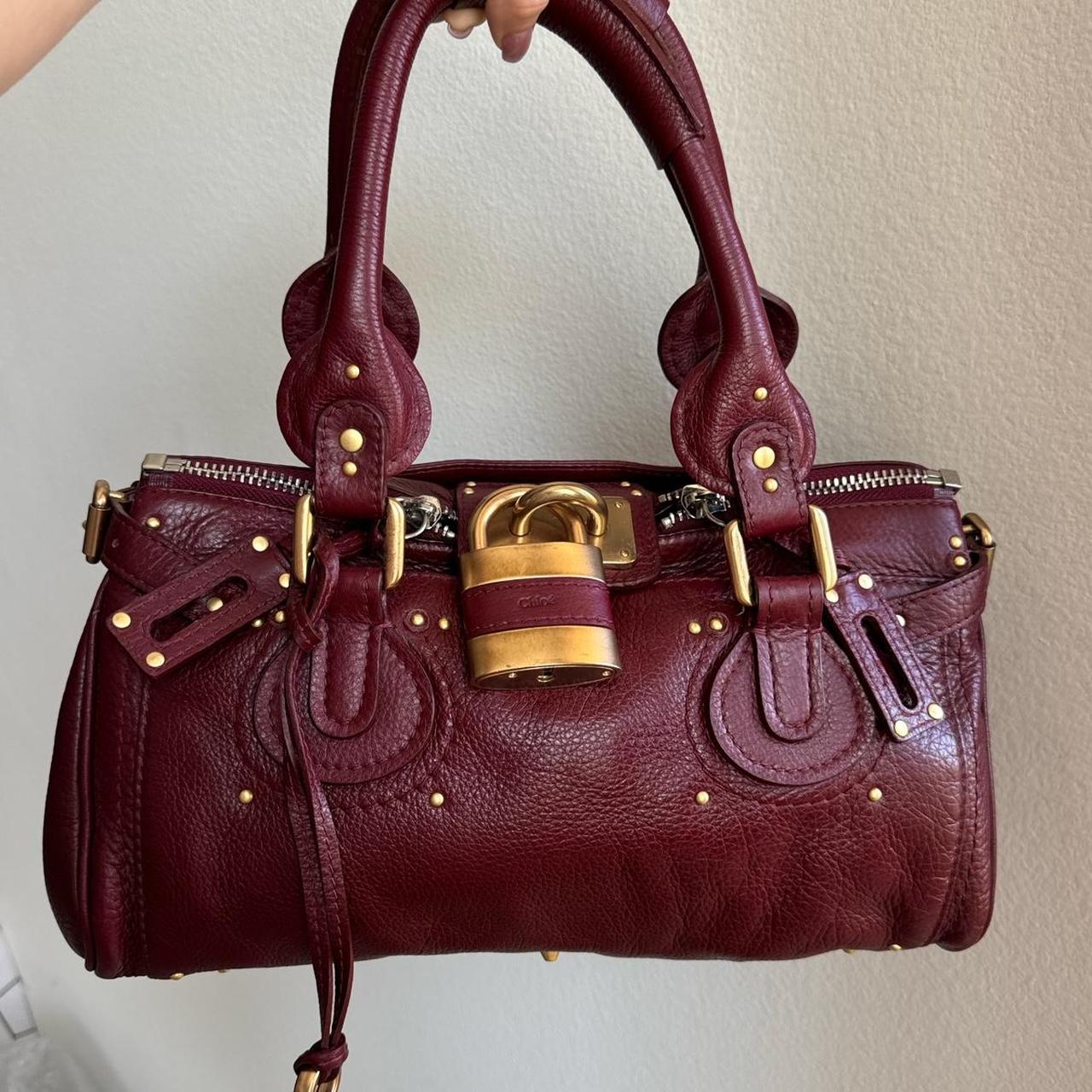 ๐ฅ Authentic Burgundy Chloe paddington leather Preowned ๐ฅ