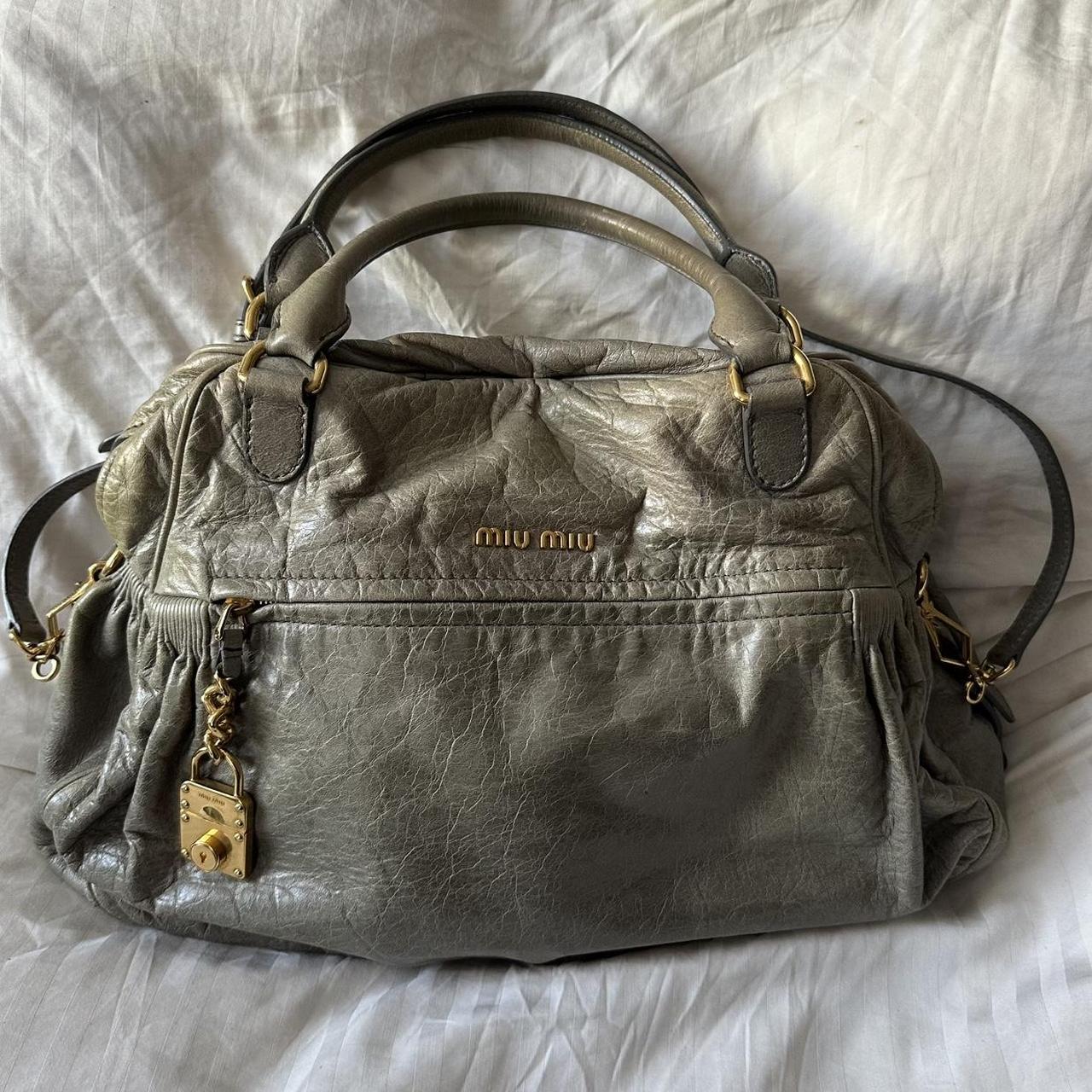 🔥 PreOwned MIU MIU NAPPA LEATHER MINI CHARM BAG 🔥