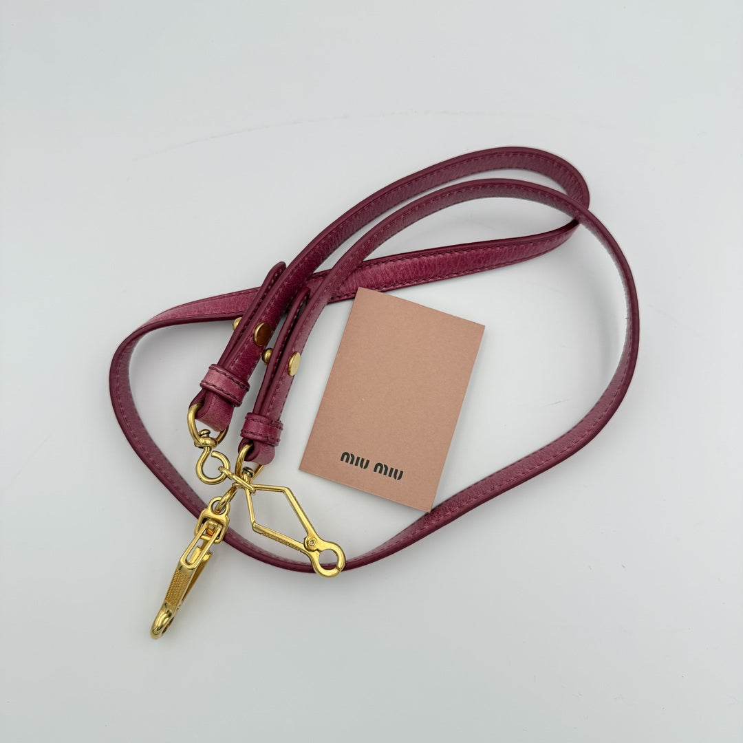 🔥 PreOwned Miu Miu Mini Vitello Lux Pink Leather Handbag 🔥