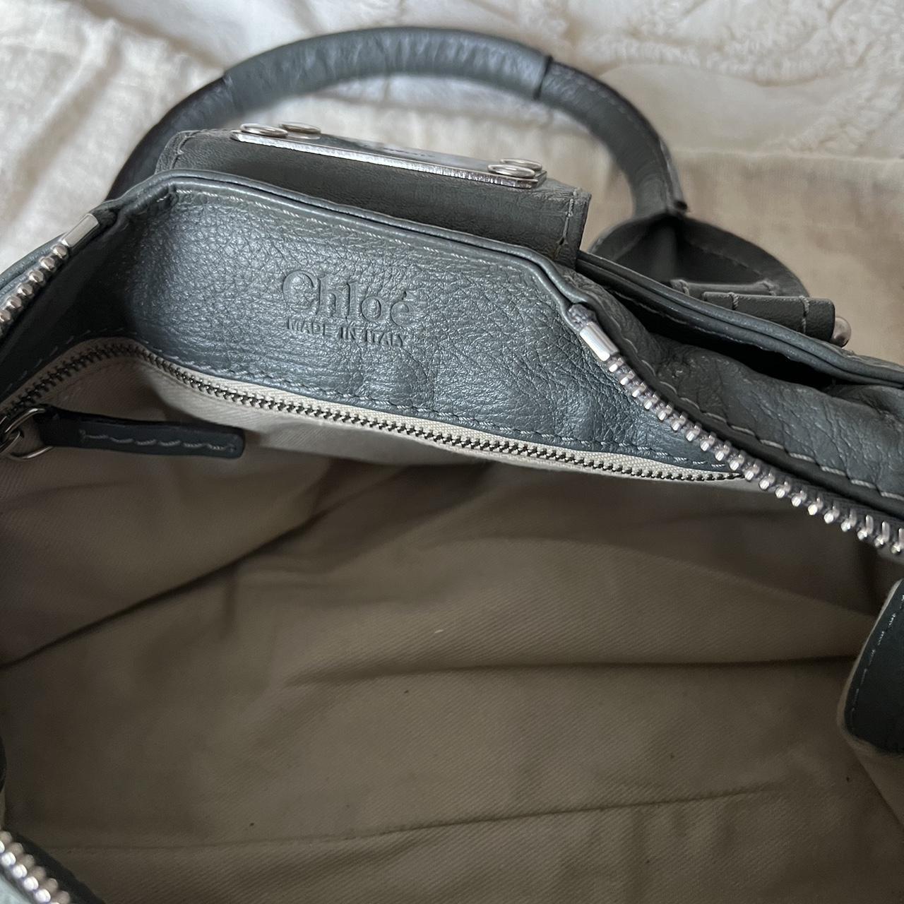Authentic Green Chloe Paddington Bag With Silver Hardware