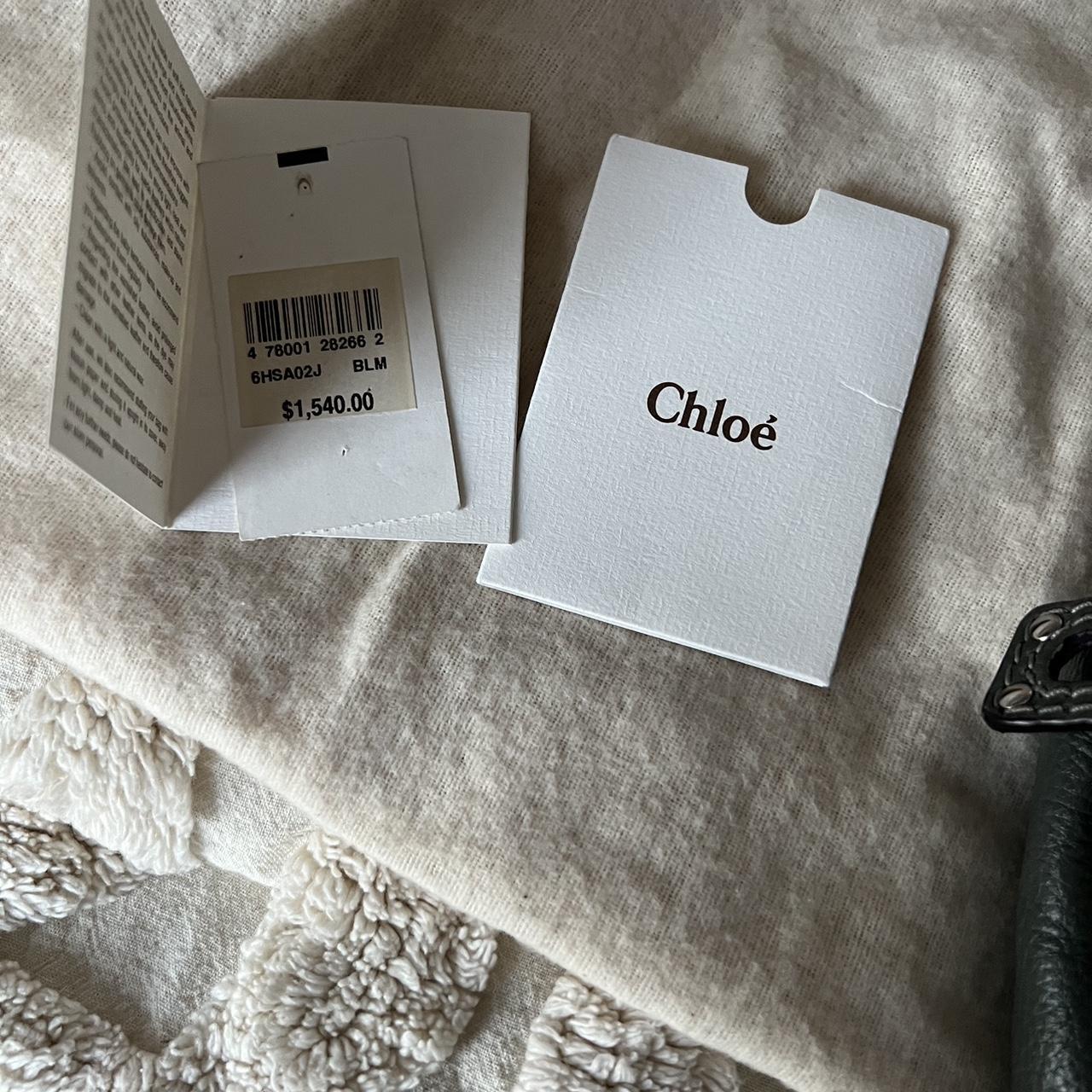 Authentic Green Chloe Paddington Bag With Silver Hardware