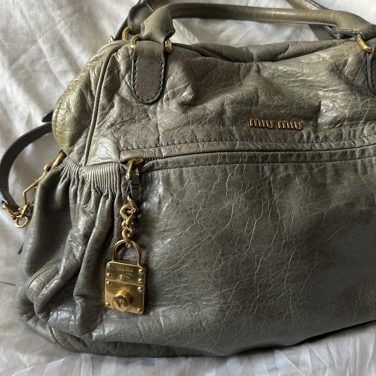 🔥 PreOwned MIU MIU NAPPA LEATHER MINI CHARM BAG 🔥