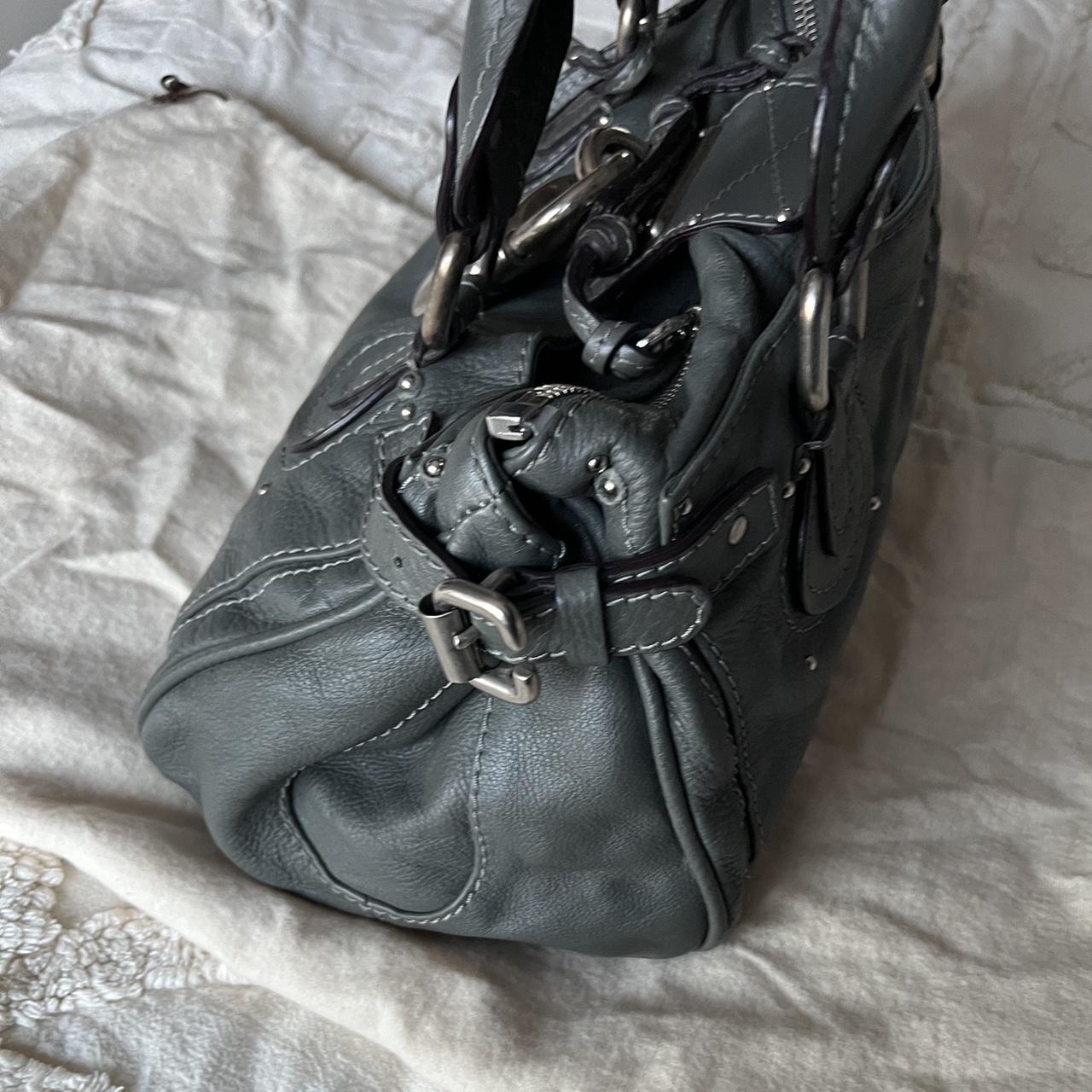 Authentic Green Chloe Paddington Bag With Silver Hardware
